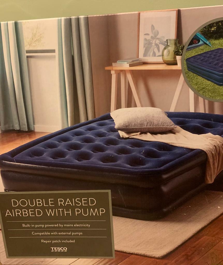 tesco raised double airbed